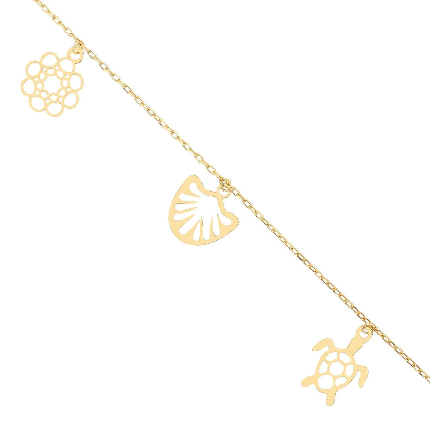 Turtle Bracelet 14k Gold ~ 0.94 gr