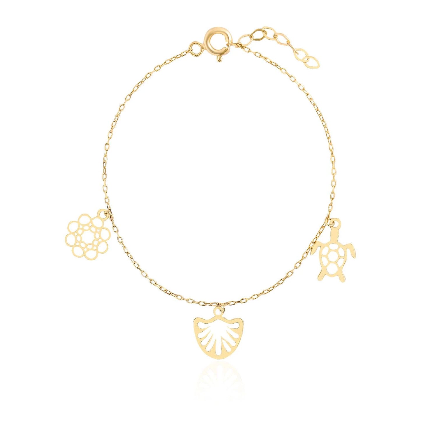 Turtle Bracelet 14k Gold ~ 0.94 gr