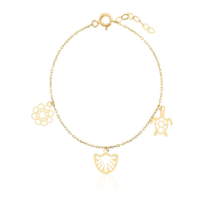 Turtle Bracelet 14k Gold ~ 0.94 gr