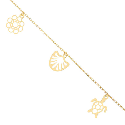 Turtle Bracelet 14k Gold ~ 0.94 gr