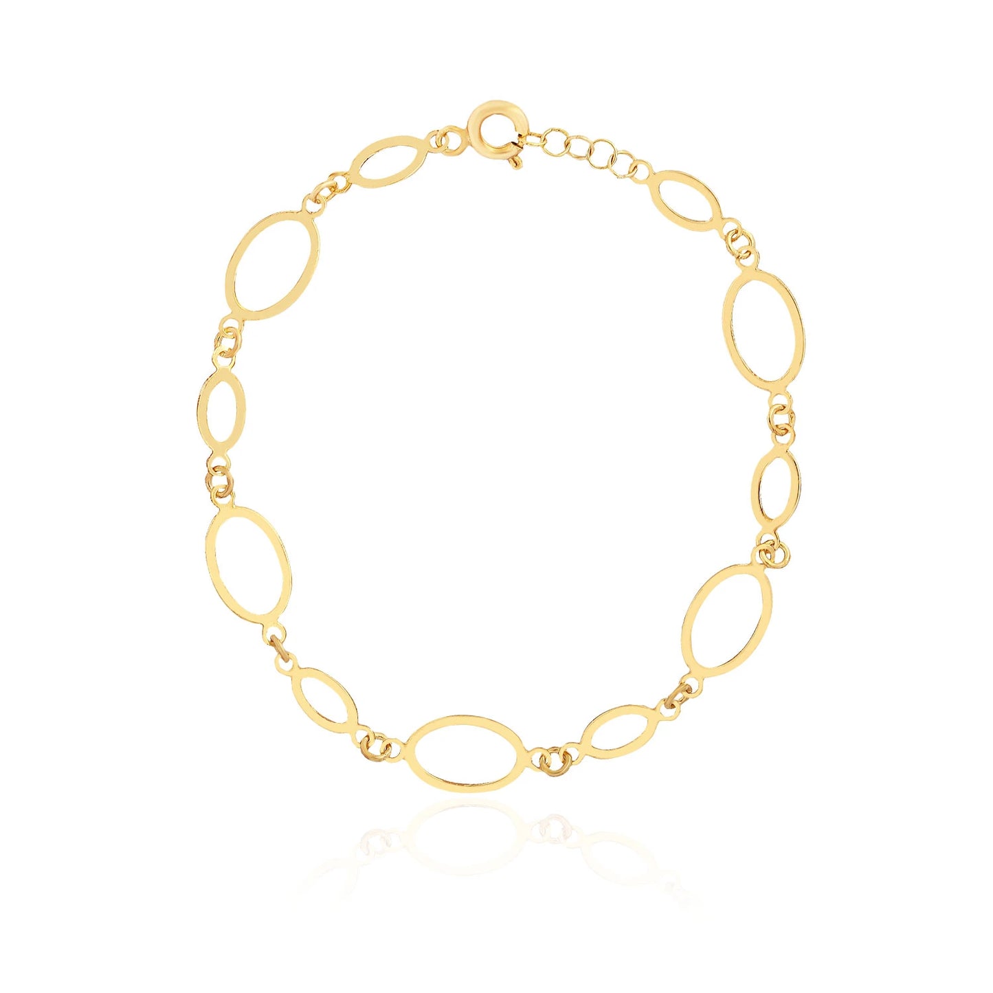Steinloses Armband 14k Gold ~ 1,975gr