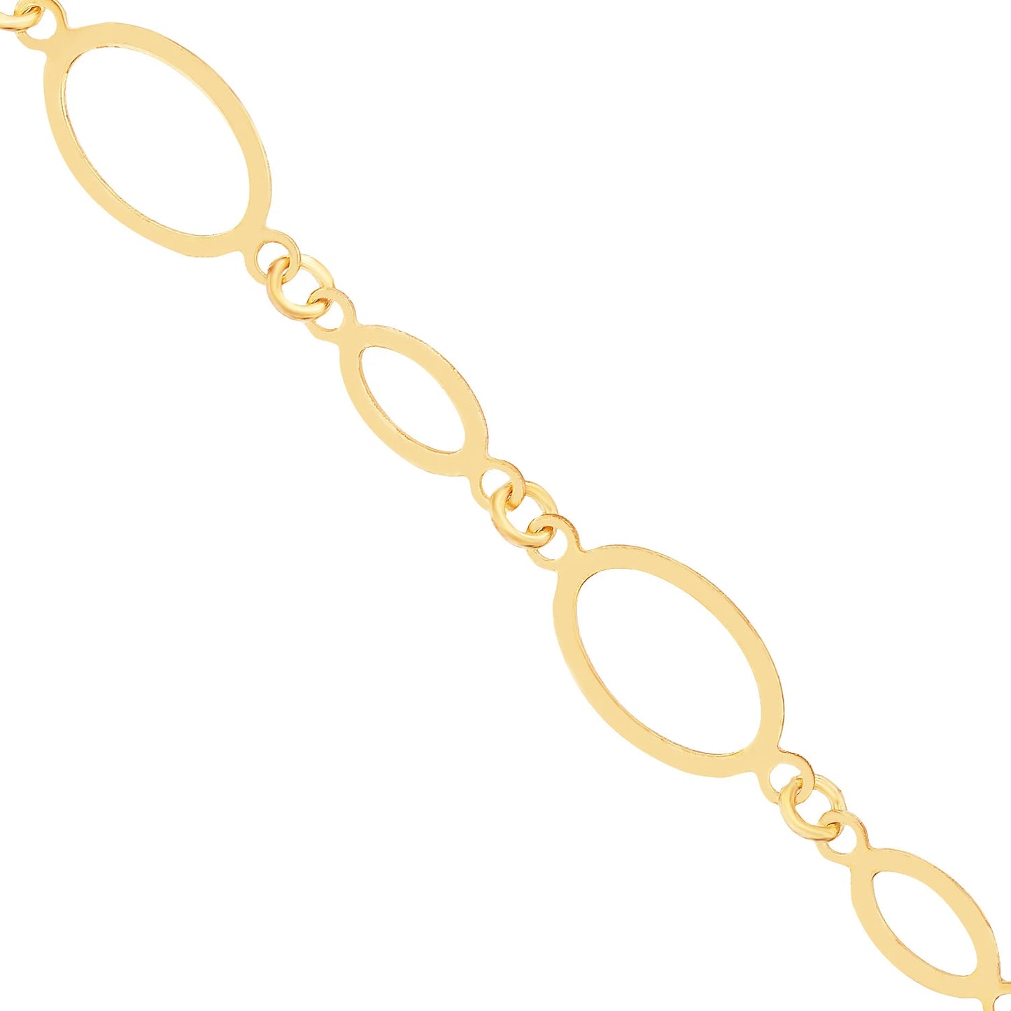 Steinloses Armband 14k Gold ~ 1,975gr
