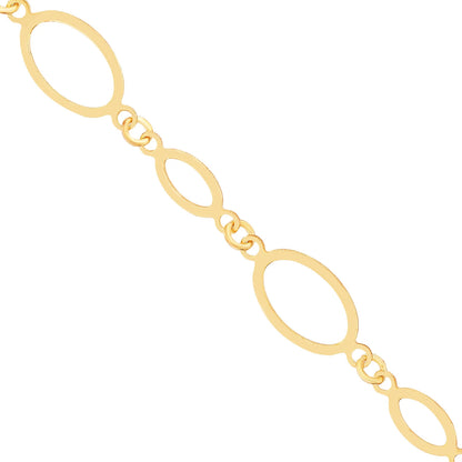 Steinloses Armband 14k Gold ~ 1,975gr