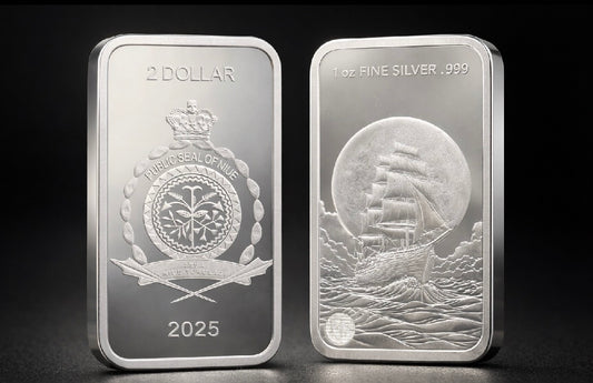 Silbermünzbarren Schiff 1OZ 2025