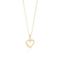 Herz Halskette 14k Gold ~ 2,07g