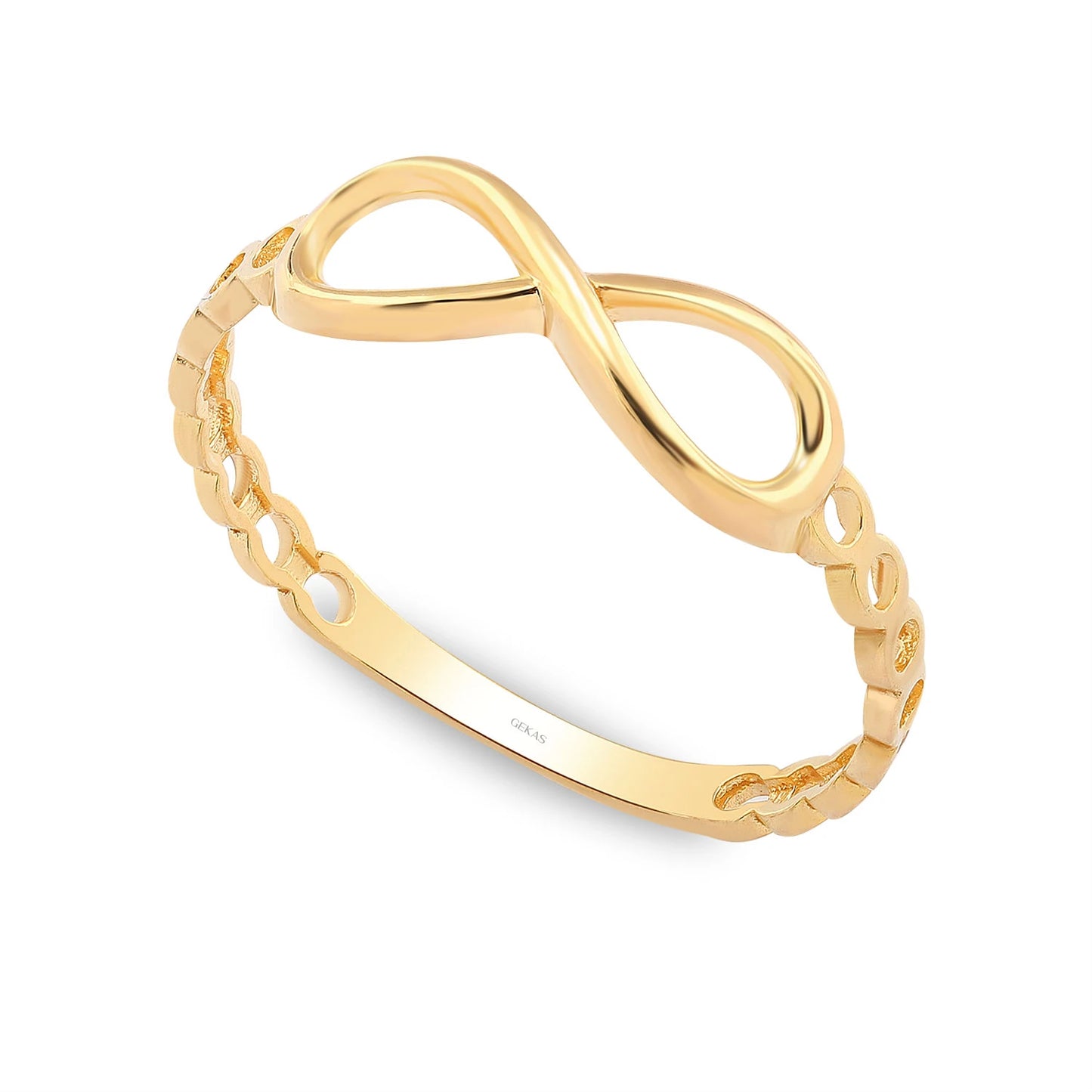 Unendlichkeit Ring 14k Gold ~ 0,96 gr