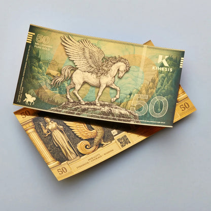 50mg Kinesis Pegasus Gold Note Gold Bar**