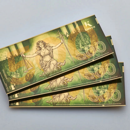 500mg Kinesis Themis Goldschein Goldbarren**