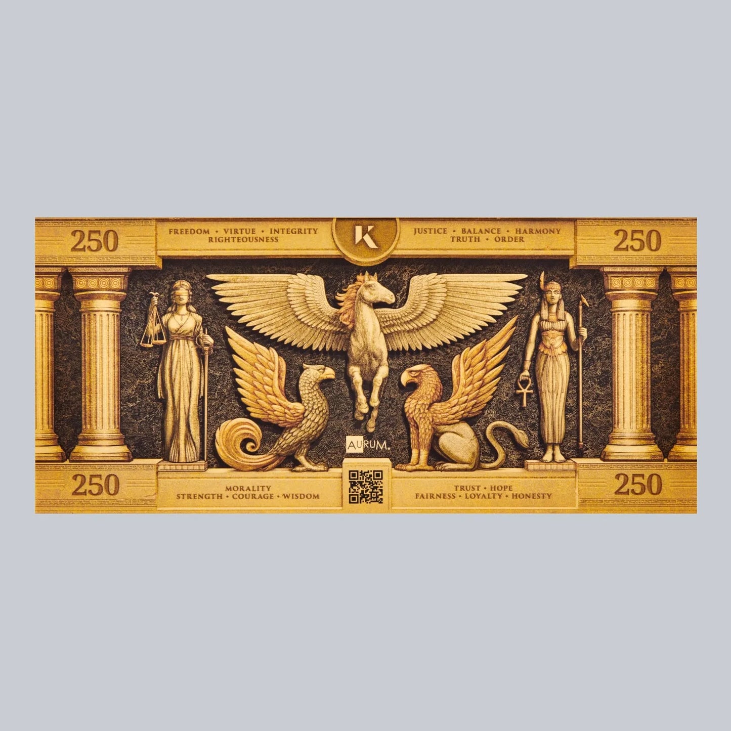 250mg Kinesis Griffin Gold Note Gold Bar**